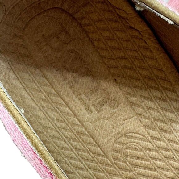 Born Espadrille Loafers Pink Striped Leather Details Preppy US Size 7.5 Casual - Picture 12 of 12